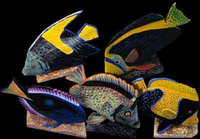 Assorted Hand Painted Angel Fish