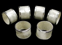 Capiz Napkin Rings (Silver)