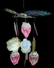 Butterfly w/ Hanging Strawberries
