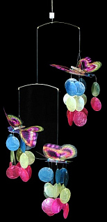 Triple Capiz Butterfly